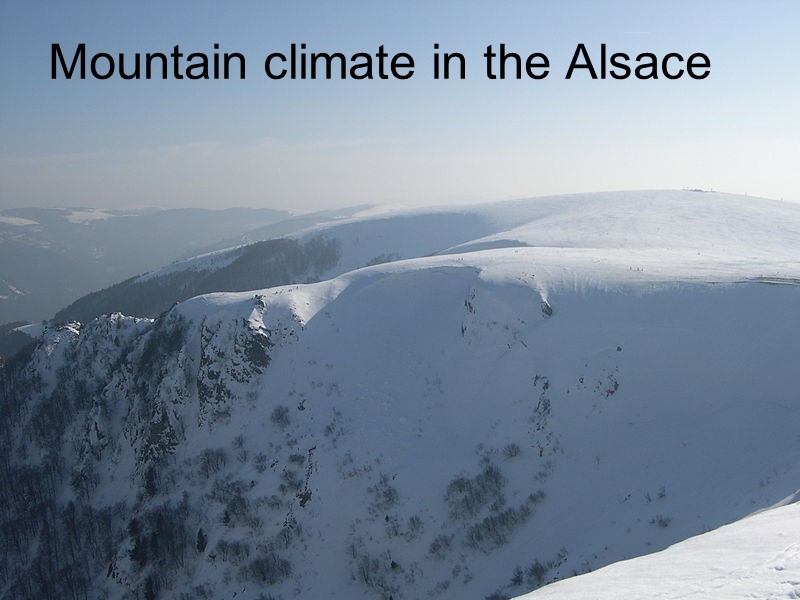 Mountain climate in the Alsace